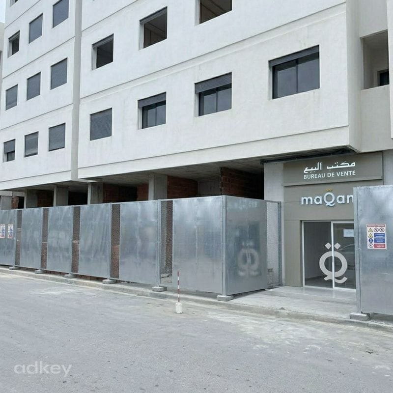 Clôture de chantier en tôle galvanisée - Projet Maqam Tanger