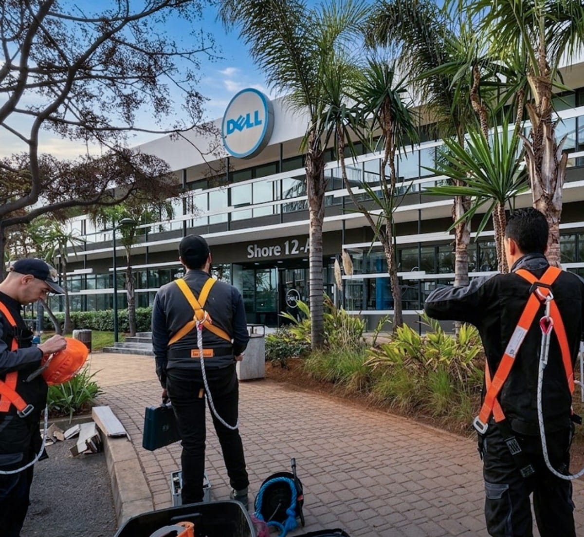Panneau publicitaire Dell Technologies Casablanca - Installation enseigne Shore 12